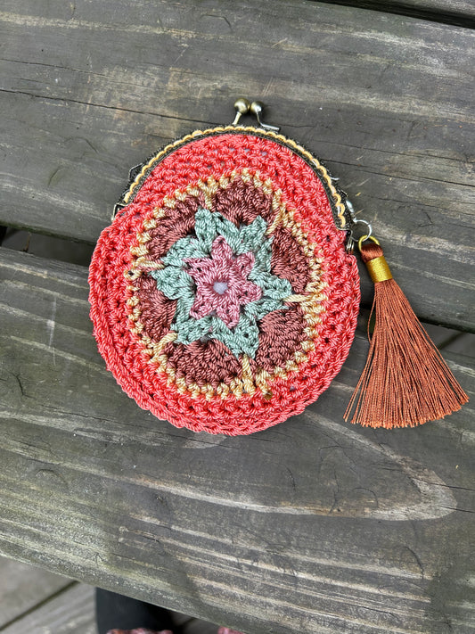Coin purse. Coral reef